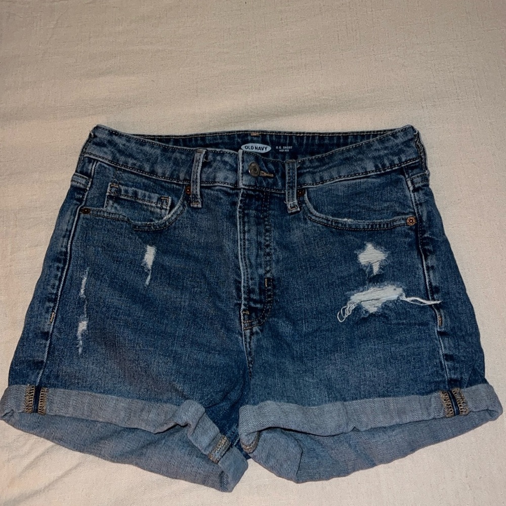 Old navy distressed shorts
